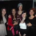 From left to right: Nilly Nourouzpour, Denise Henriques (with baby), Victoria Barkley, Holly Clayton, Simona Monaco